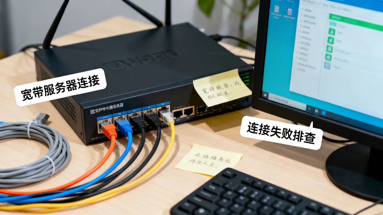 什么是宽带服务器连接，宽带服务器连接失败怎么解决？