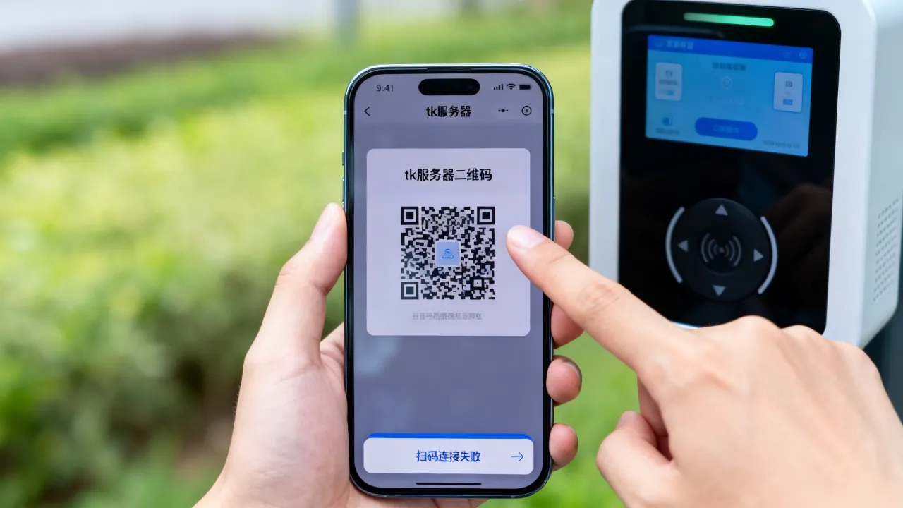 tk服务器二维码在哪里看？扫码连接失败怎么办