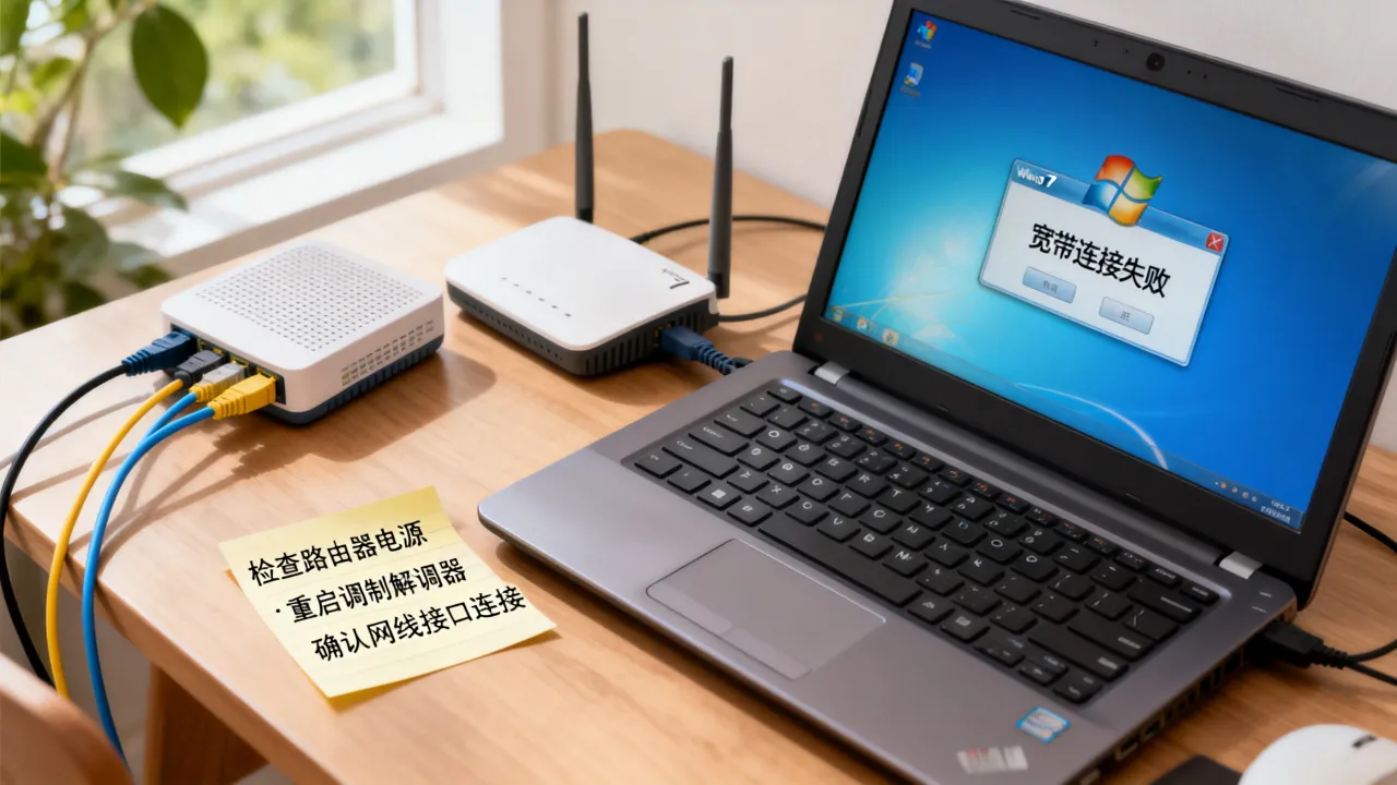 win7宽带连接不上网络服务器怎么办，win7链接宽带失败如何解决