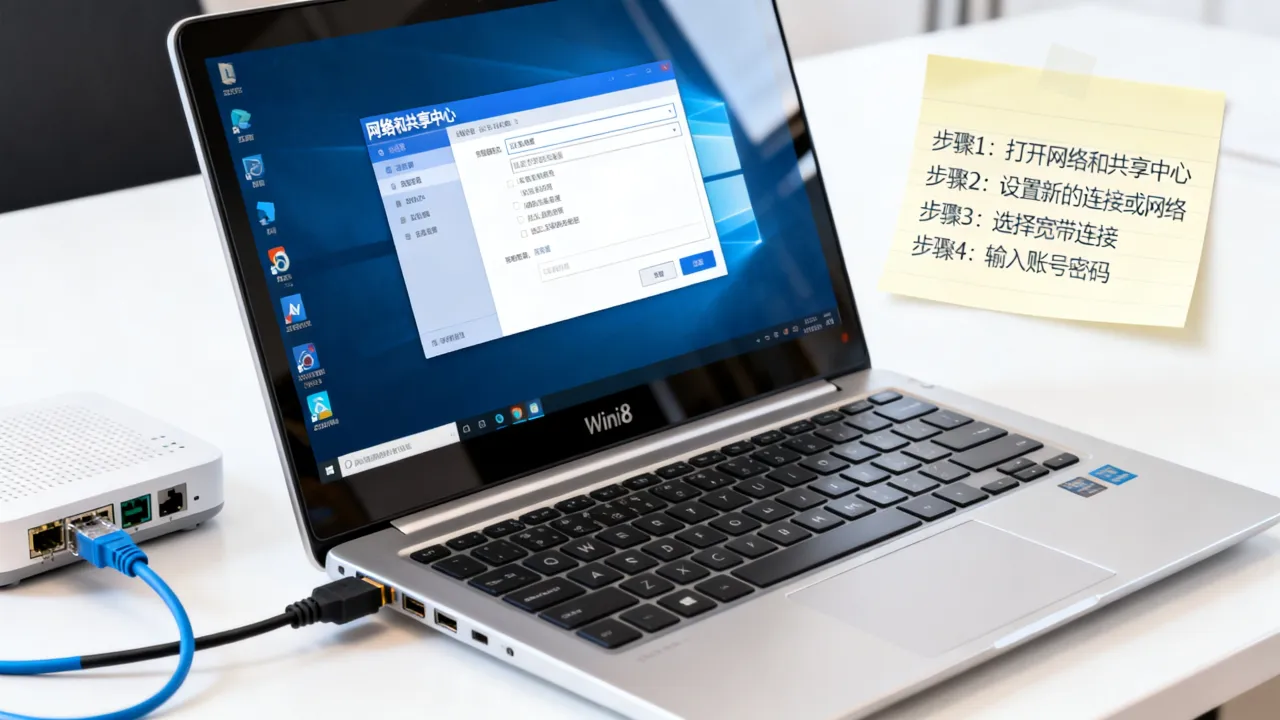 win8如何宽带连接电脑连接服务器，win8系统宽带连接失败怎么办