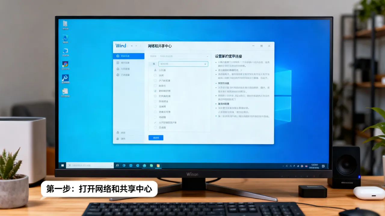 Win10如何连接新的宽带连接服务器？Win10宽带连接服务器怎么设置