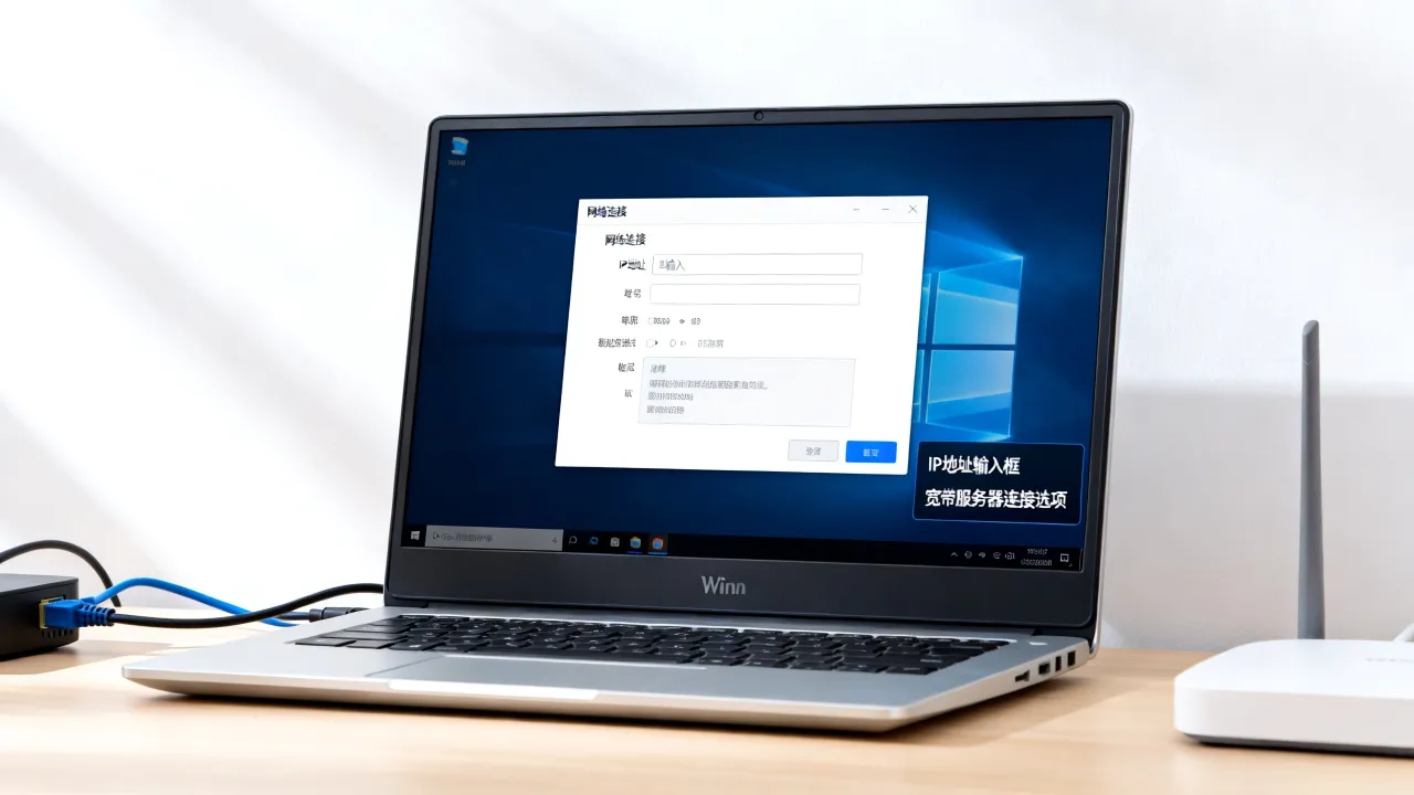 Win10如何用IP连接宽带服务器?Win10宽带连接服务器设置 Win10如何用IP连接宽带服务器?Win10宽带连接服务器设置