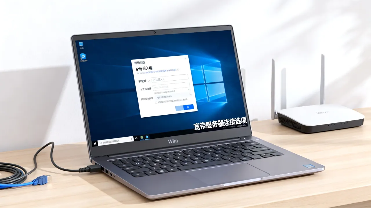 Win10如何用IP连接宽带服务器?Win10宽带连接服务器设置 Win10如何用IP连接宽带服务器?Win10宽带连接服务器设置