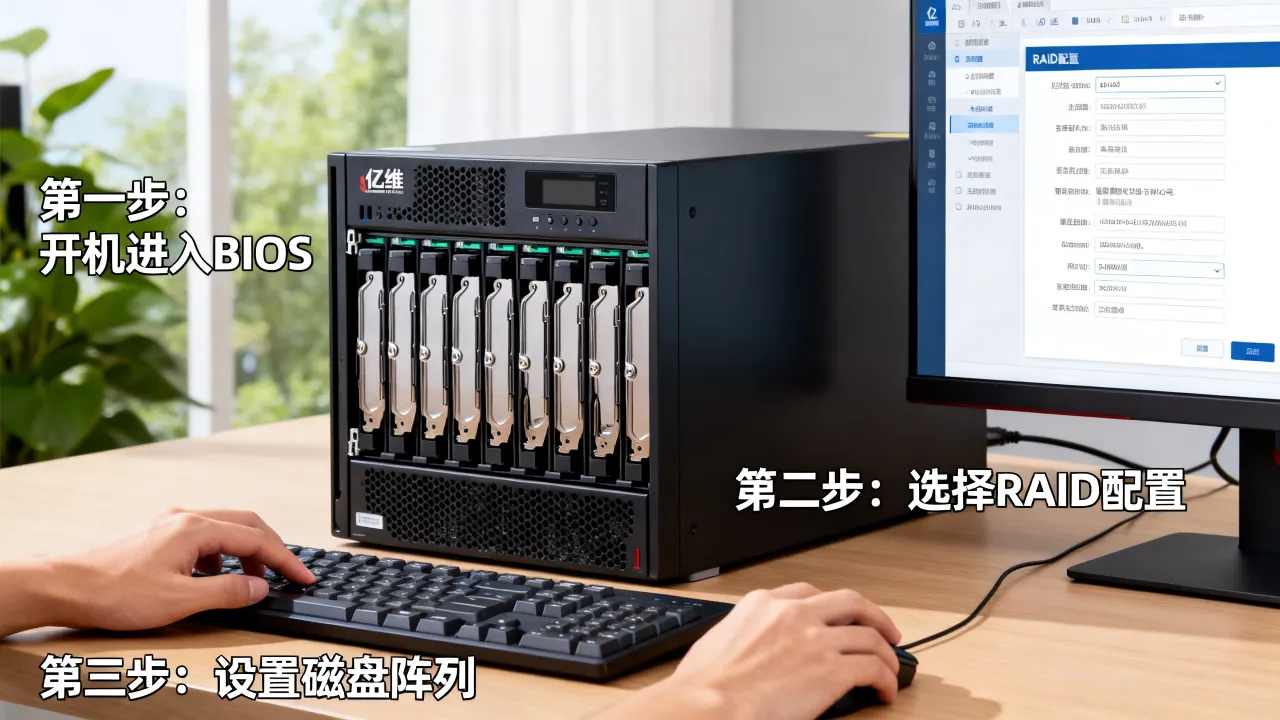 亿维监控服务器怎么进raid，设置磁盘阵列的具体步骤是什么