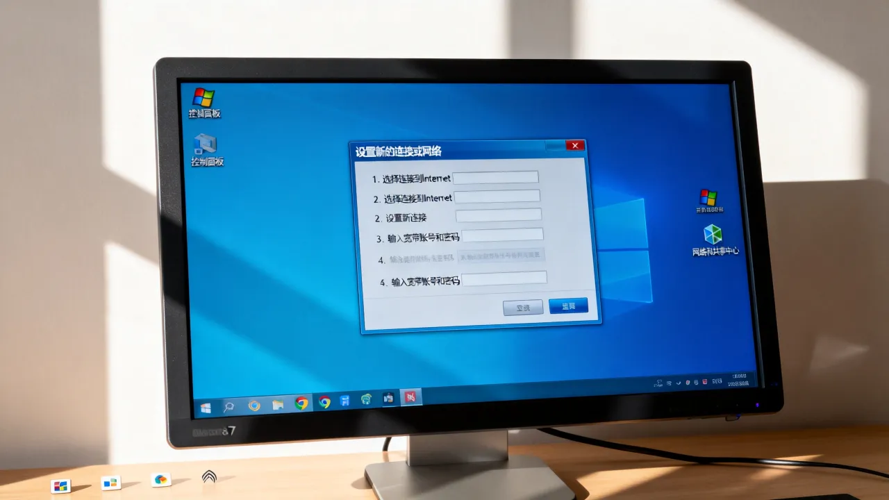 Win7如何创建新的宽带连接服务器？Win7宽带连接服务器怎么设置？