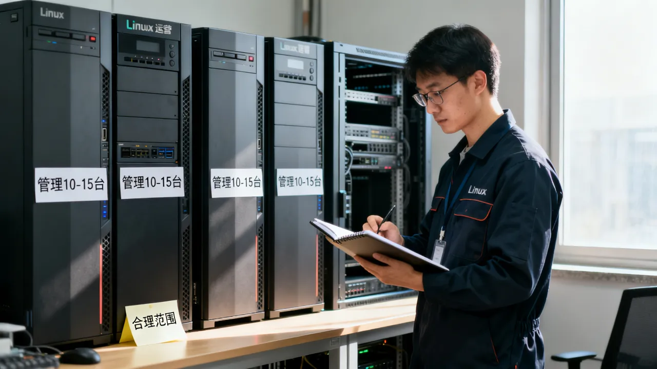 Linux运维负责几台服务器，一般管理多少台比较合理？