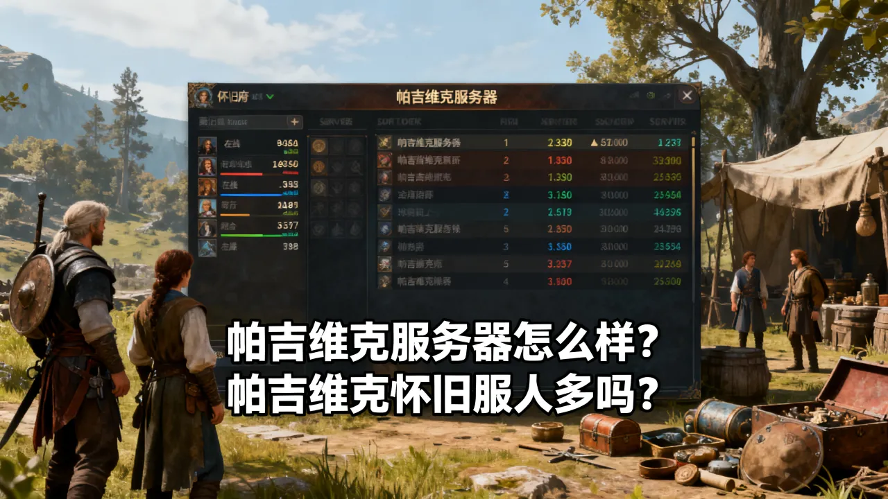 怀旧服帕吉维克服务器怎么样？帕吉维克怀旧服人多吗？