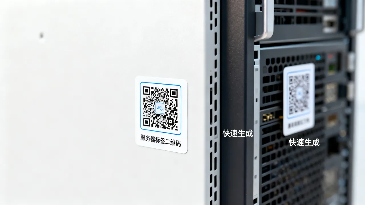 服务器标签二维码有什么用？如何快速生成？
