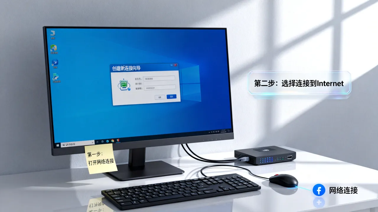 xp电脑如何添加宽带连接服务器,电脑宽带连接服务器怎么设置?