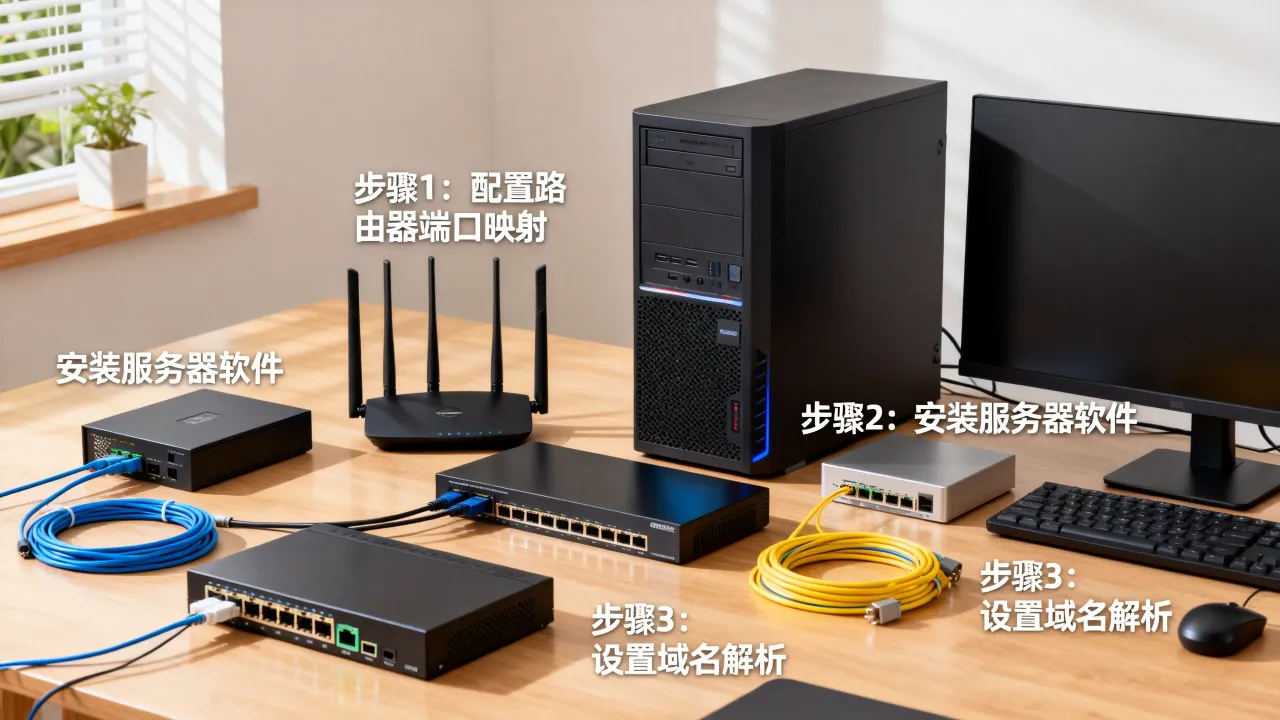 用自己的宽带如何建web服务器？家庭宽带搭建网站需要哪些配置？