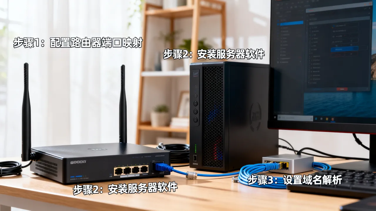 用自己的宽带如何建web服务器？家庭宽带搭建网站需要哪些配置？