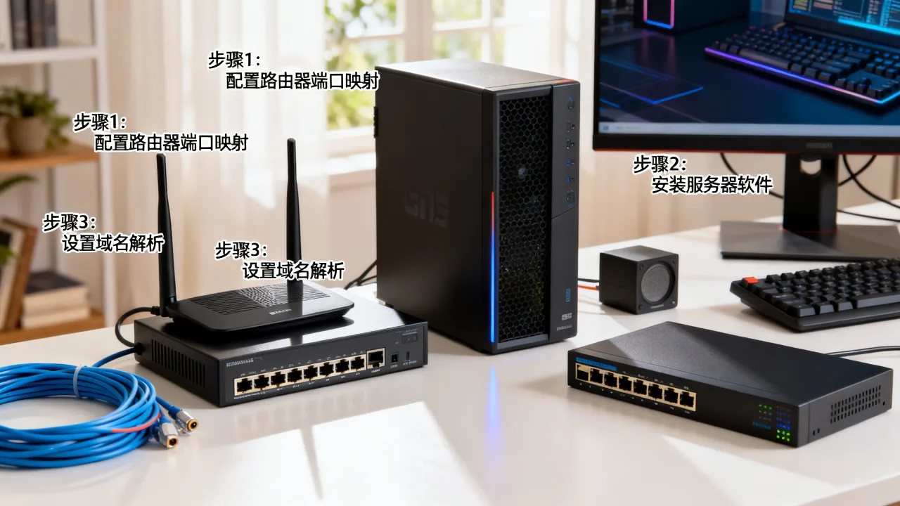 用自己的宽带如何建web服务器？家庭宽带搭建网站需要哪些配置？