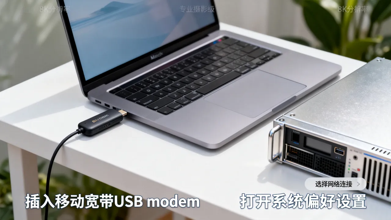Mac如何连接移动宽带连接服务器，Mac移动宽带连接服务器怎么设置