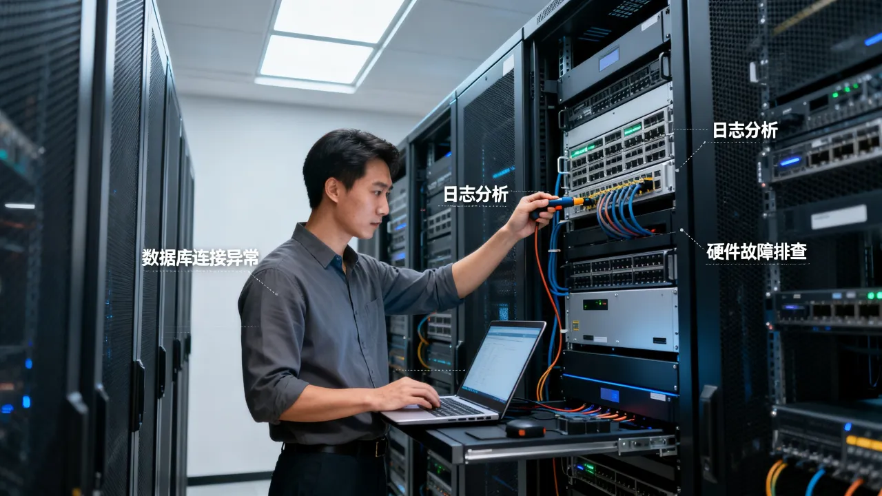 服务器数据库运维常见故障有哪些，如何排查解决？