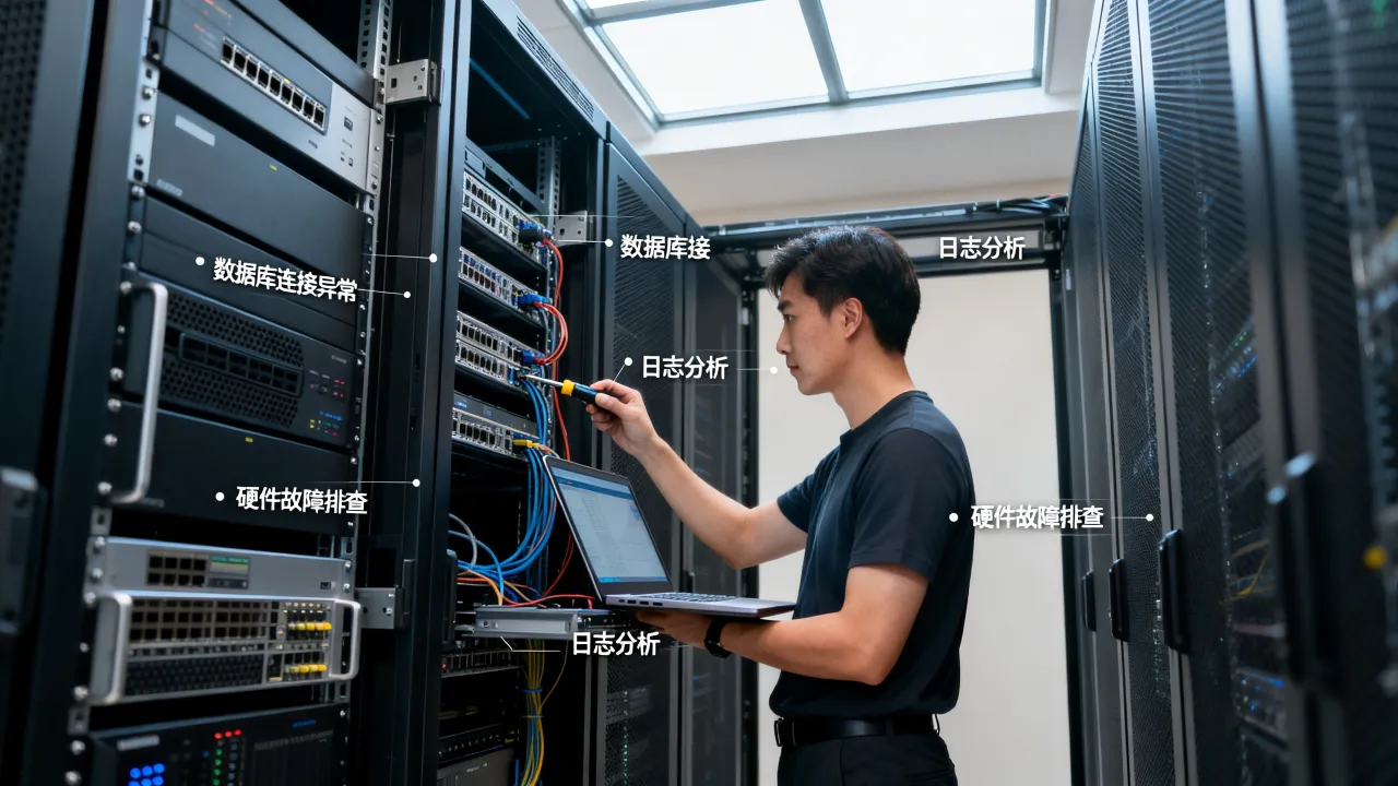服务器数据库运维常见故障有哪些，如何排查解决？