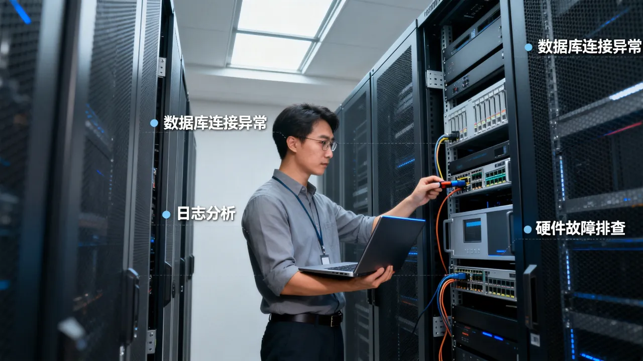 服务器数据库运维常见故障有哪些，如何排查解决？