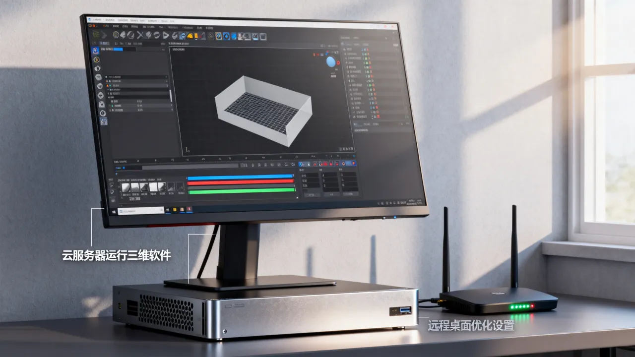 云服务器上装三维软件流畅吗，远程桌面卡顿怎么解决