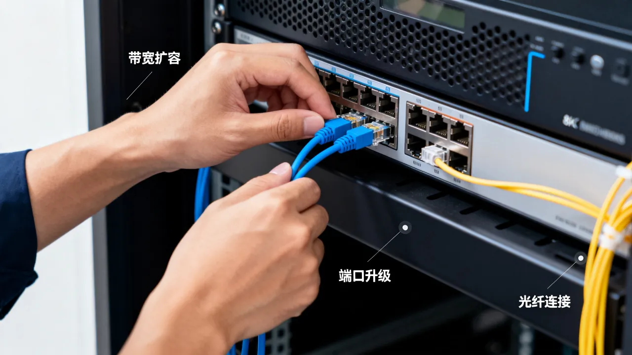 如何给服务器增加宽带？服务器带宽不够怎么扩容