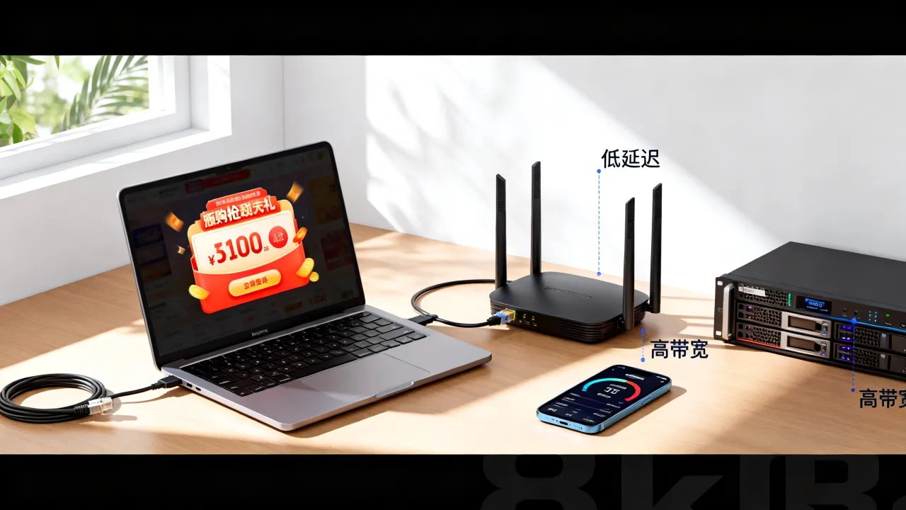 如何用宽带服务器抢购，宽带怎么选才不卡顿延迟低