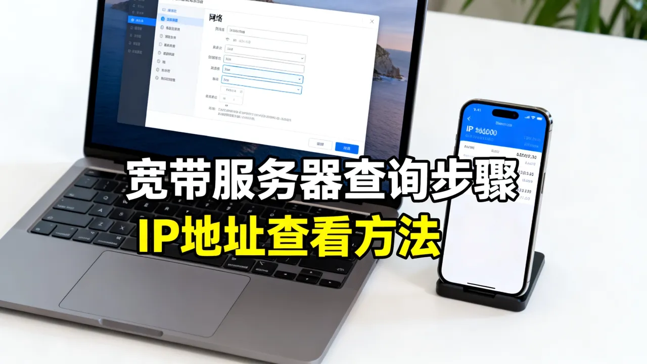宽带服务器如何查询？宽带服务器IP地址在哪里查看