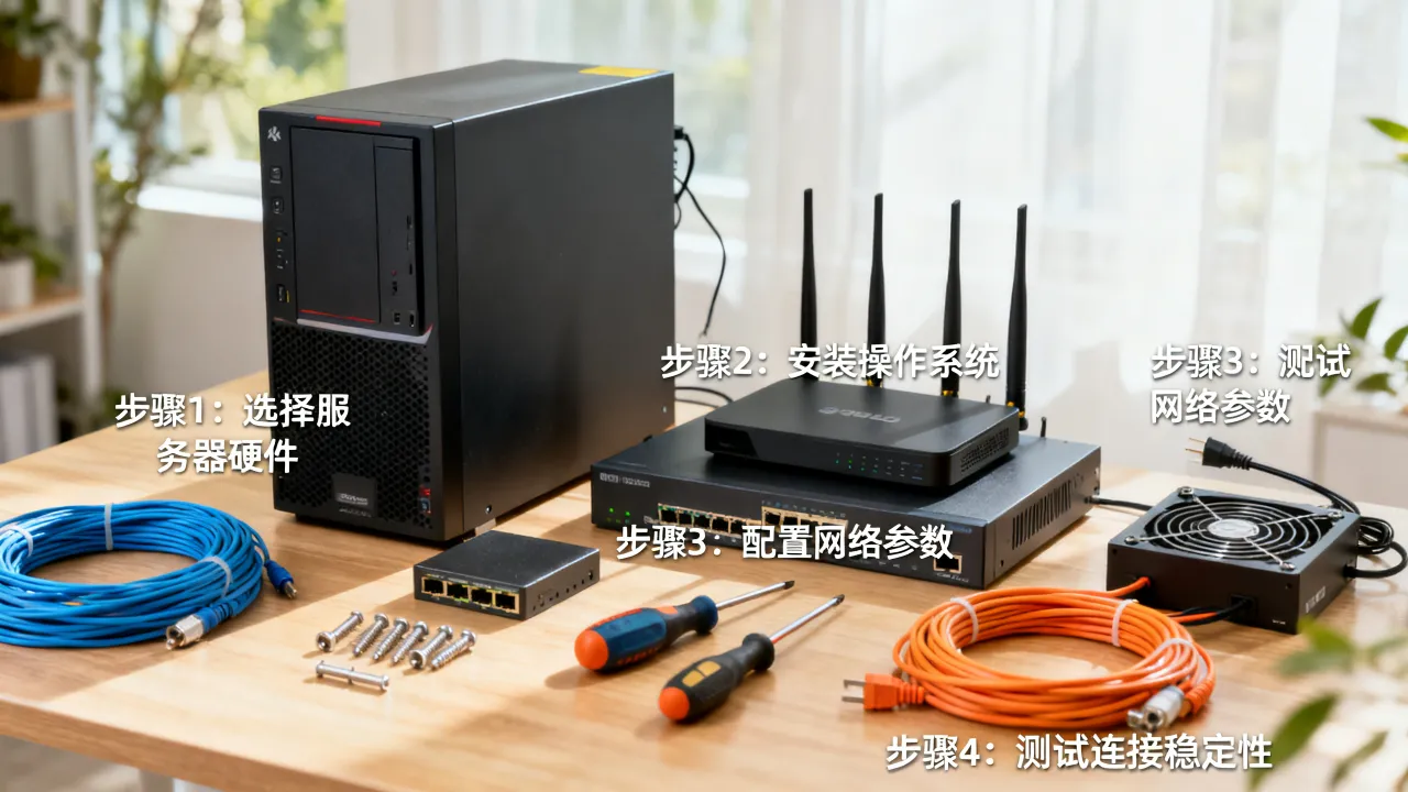 宽带服务器如何配置,自己搭建宽带服务器需要哪些步骤和注意事项?