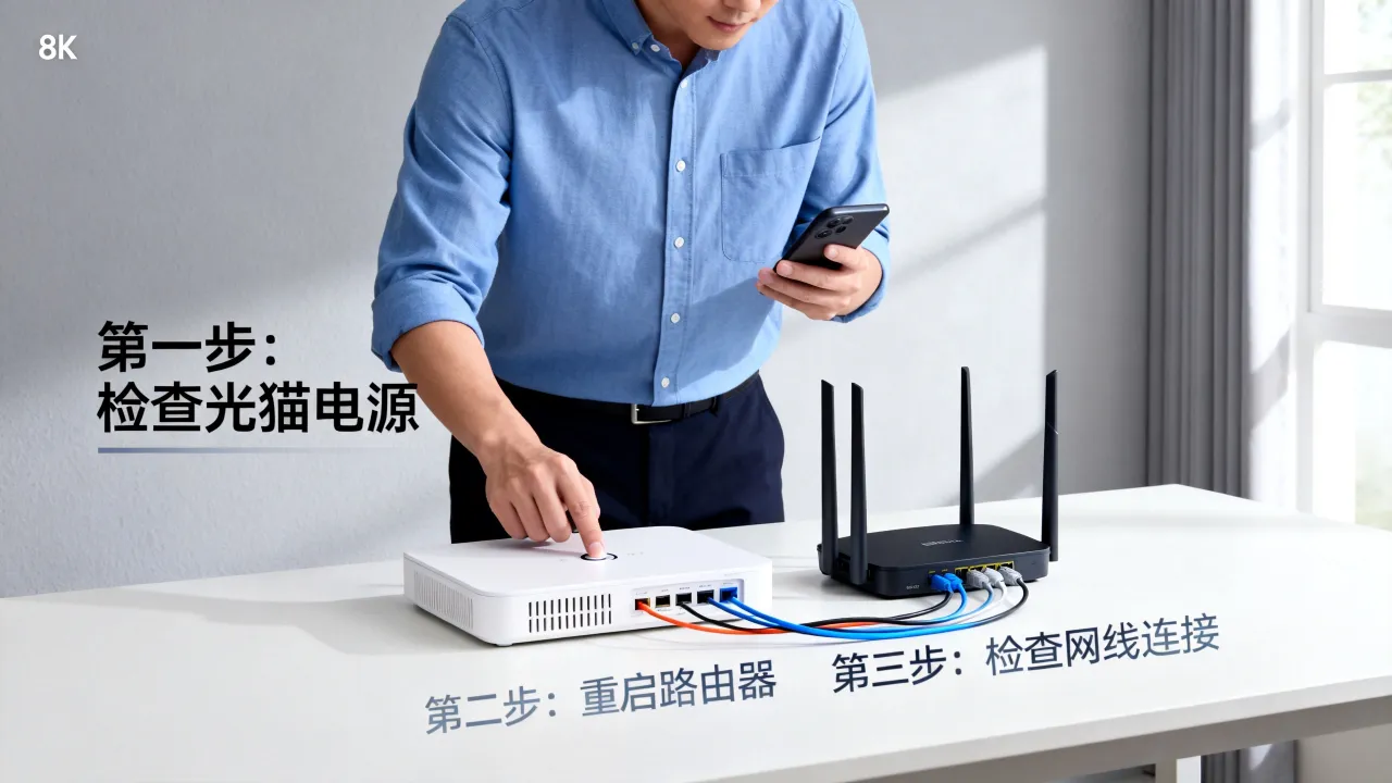 如何重启宽带服务器，宽带重启后连不上网怎么办