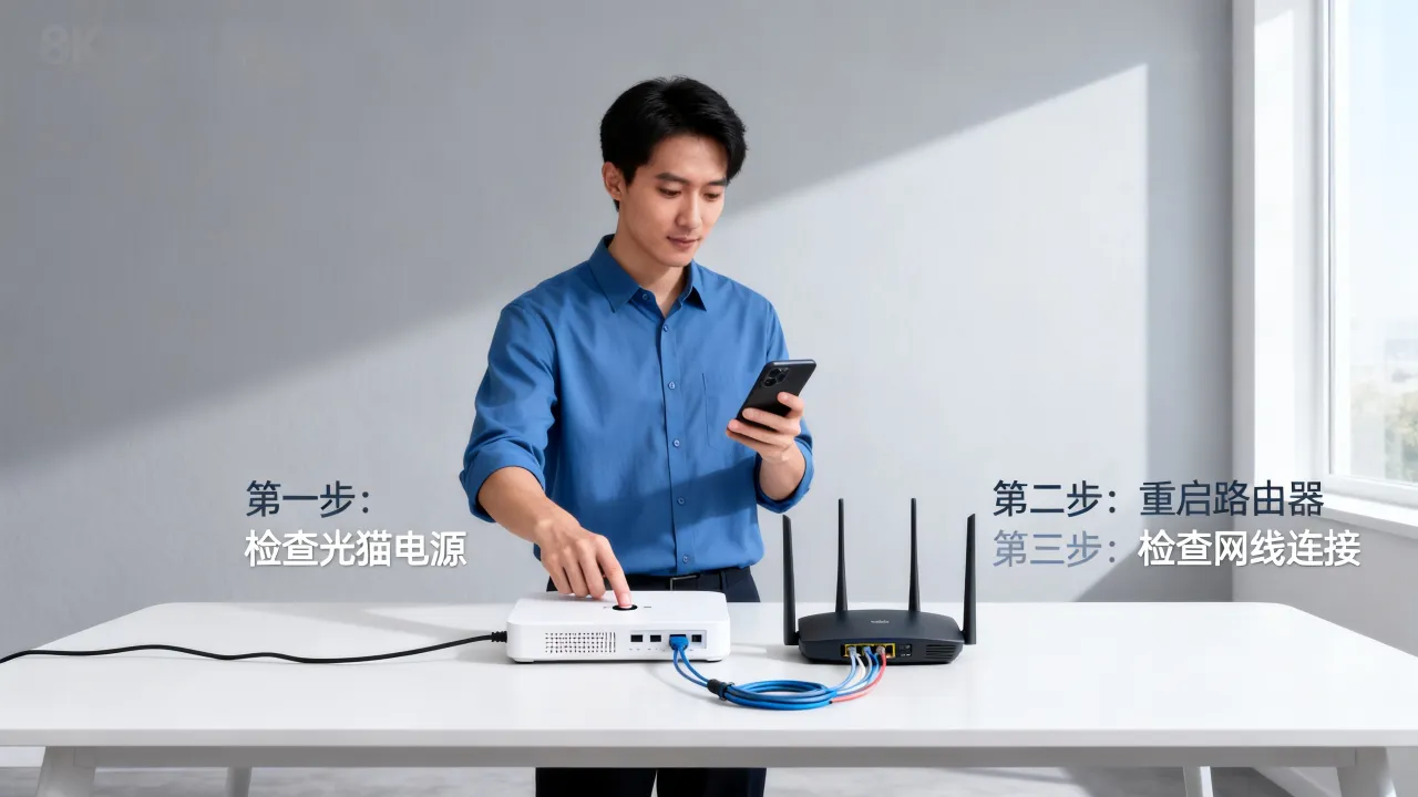 如何重启宽带服务器，宽带重启后连不上网怎么办