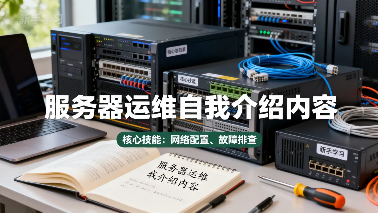 服务器运维的自我介绍有哪些内容，新手怎么快速掌握核心技能？