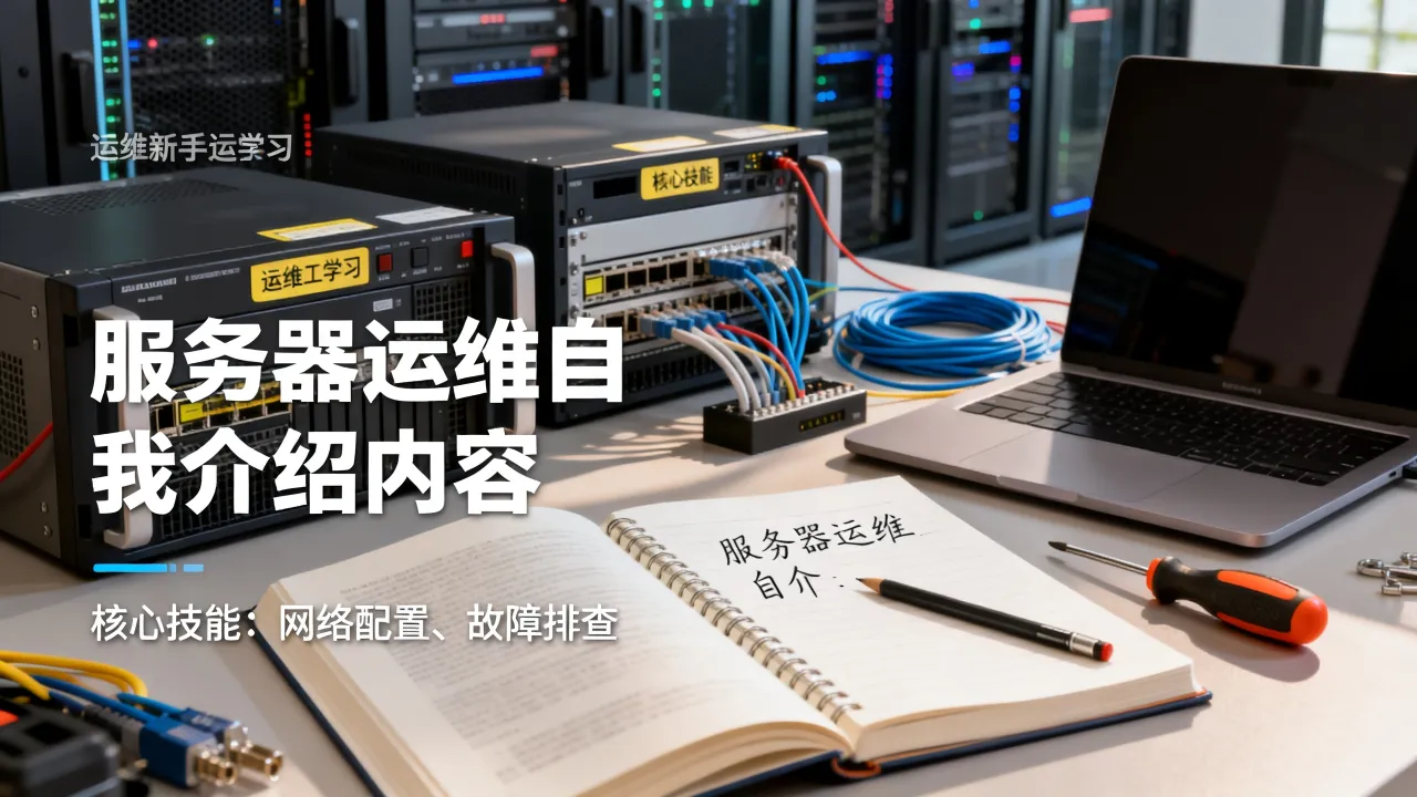 服务器运维的自我介绍有哪些内容，新手怎么快速掌握核心技能？