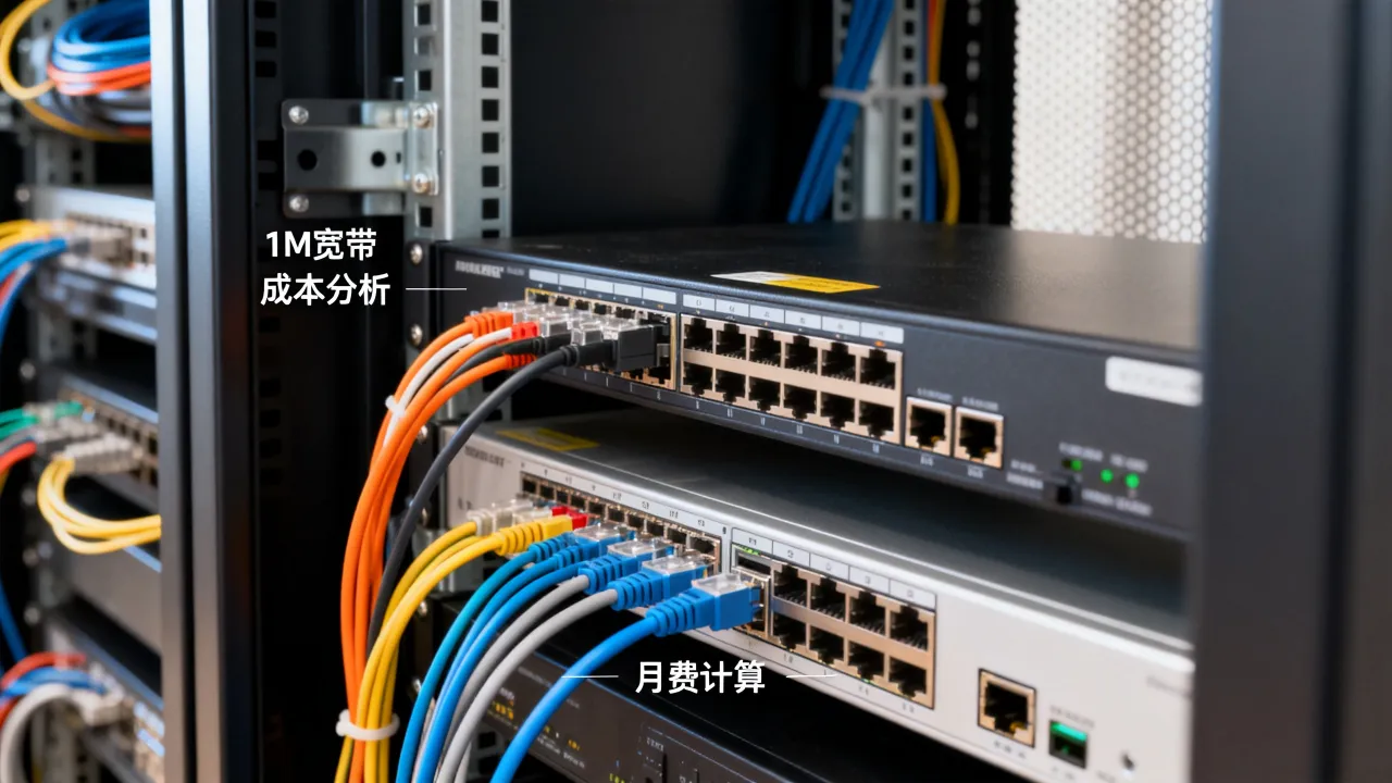 服务器1m的宽带相当于多少钱，1m带宽多少钱一个月