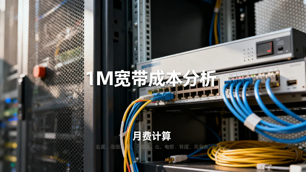 服务器1m的宽带相当于多少钱，1m带宽多少钱一个月