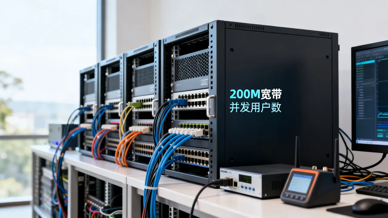 服务器200M宽带能支持多少用户？带宽容量与并发人数详解, 200M带宽服务器适合多少在线用户？