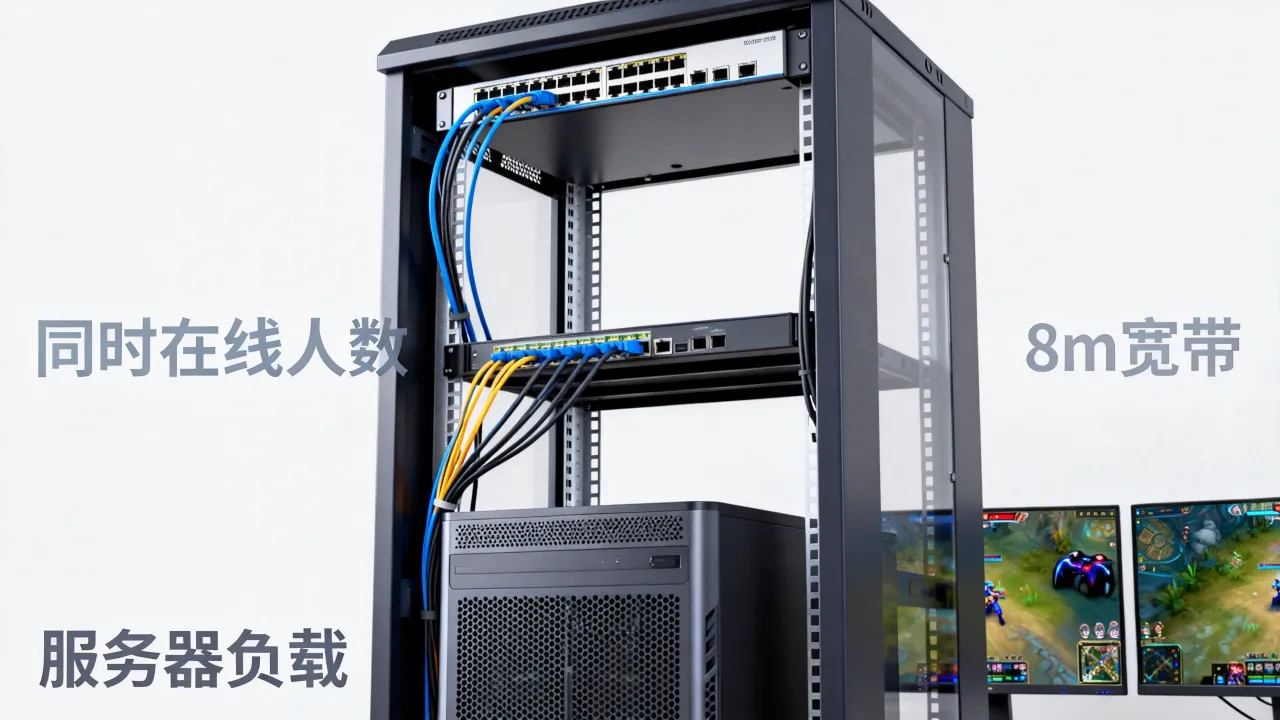 服务器8m宽带游戏够多少人在线？8m游戏服务器能带多少人同时在线