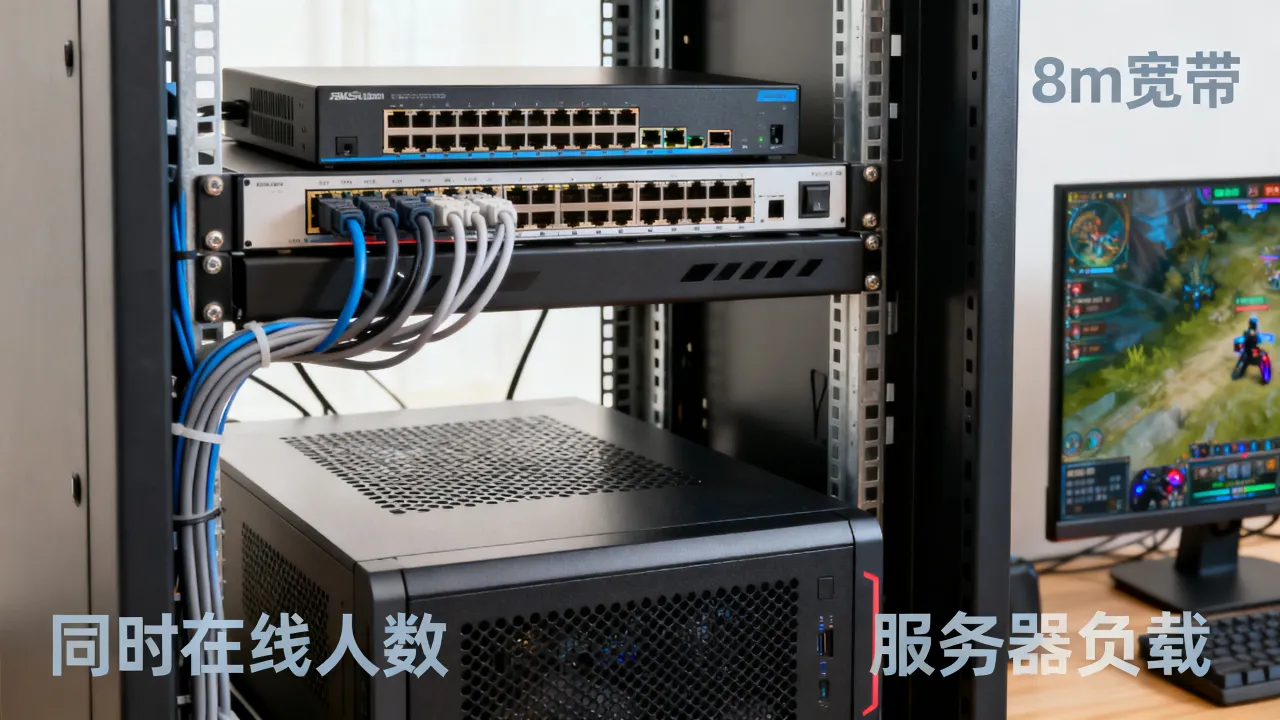 服务器8m宽带游戏够多少人在线？8m游戏服务器能带多少人同时在线