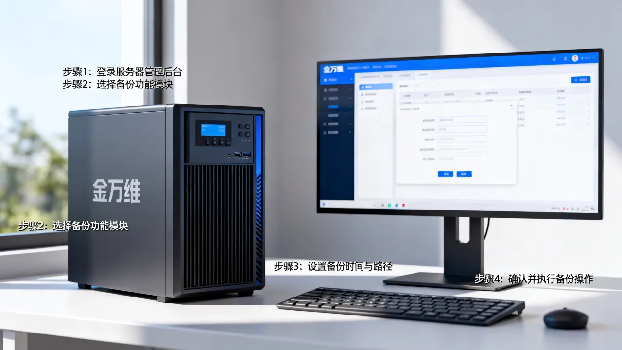 金万维服务器备份建账怎么做？金万维服务器备份建账步骤是什么