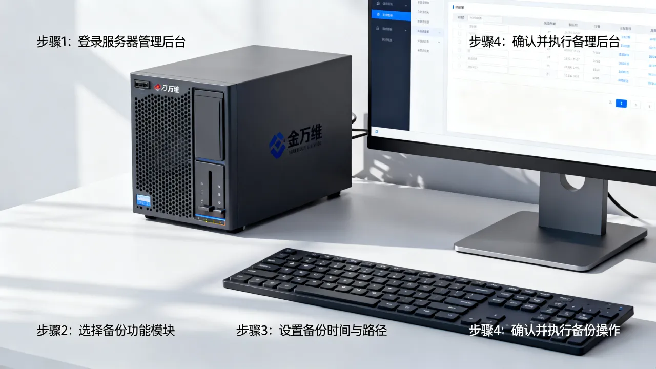 金万维服务器备份建账怎么做？金万维服务器备份建账步骤是什么