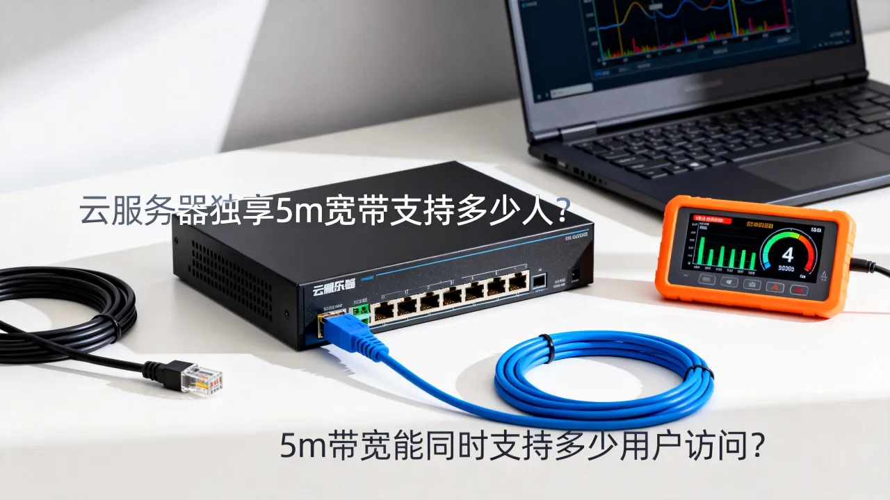 云服务器独享5m宽带支持多少人？5m带宽能同时支持多少用户访问？