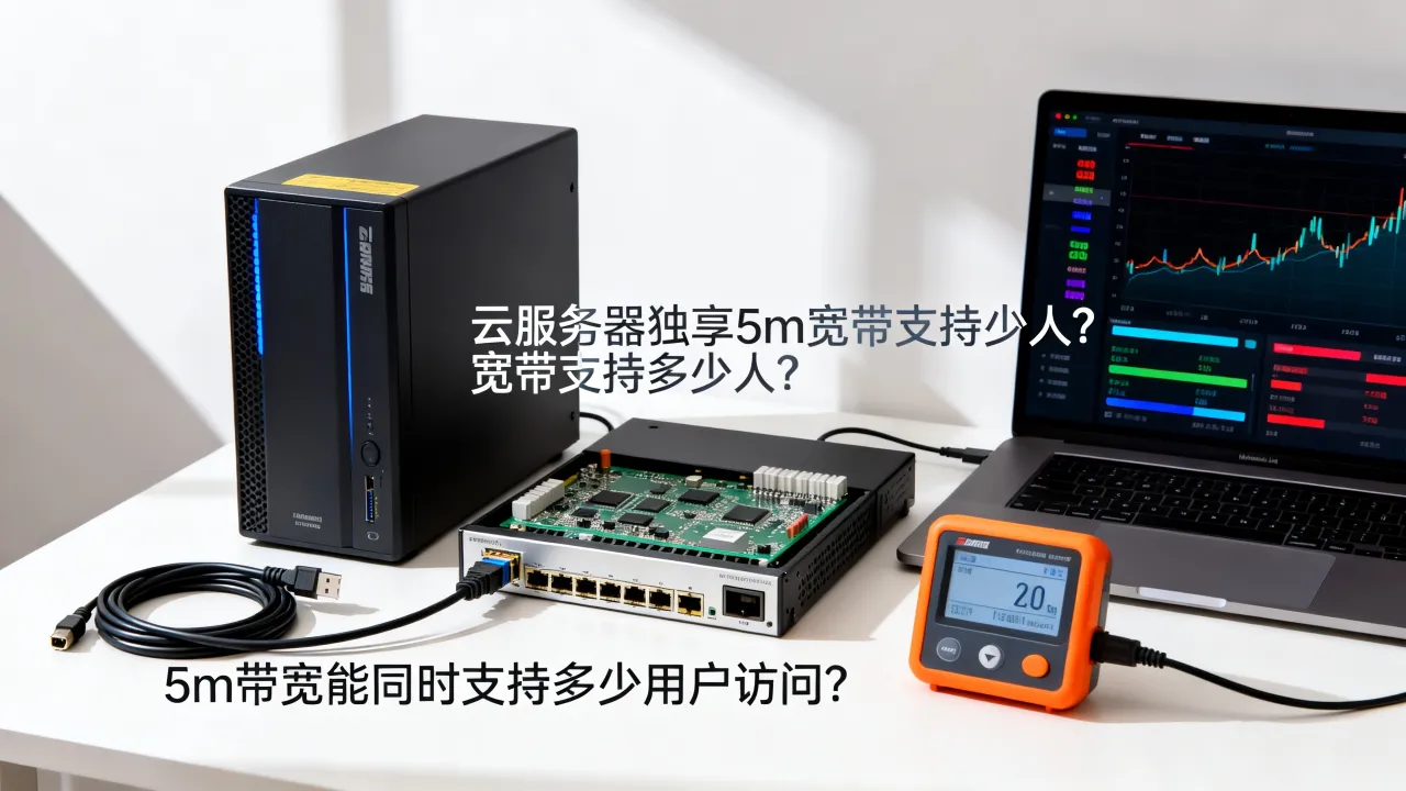 云服务器独享5m宽带支持多少人？5m带宽能同时支持多少用户访问？