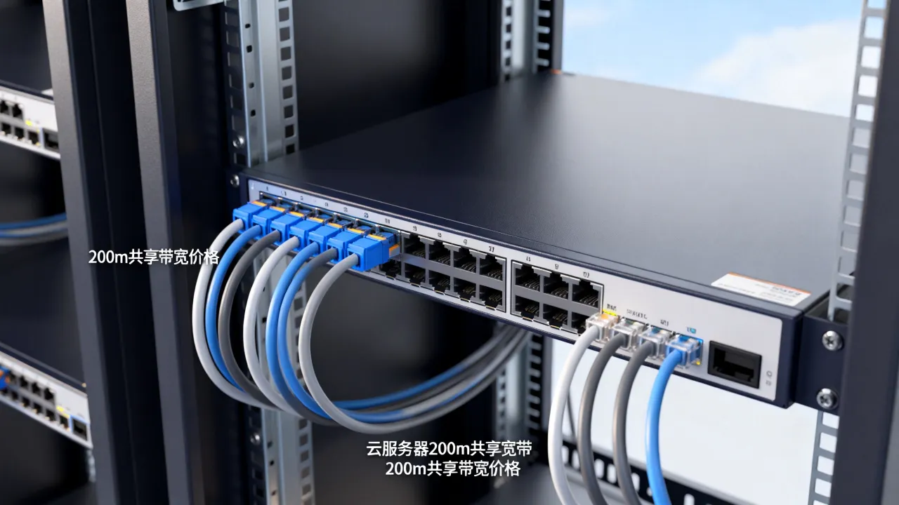 云服务器200m共享宽带多少钱，200m共享带宽一个月多少钱？