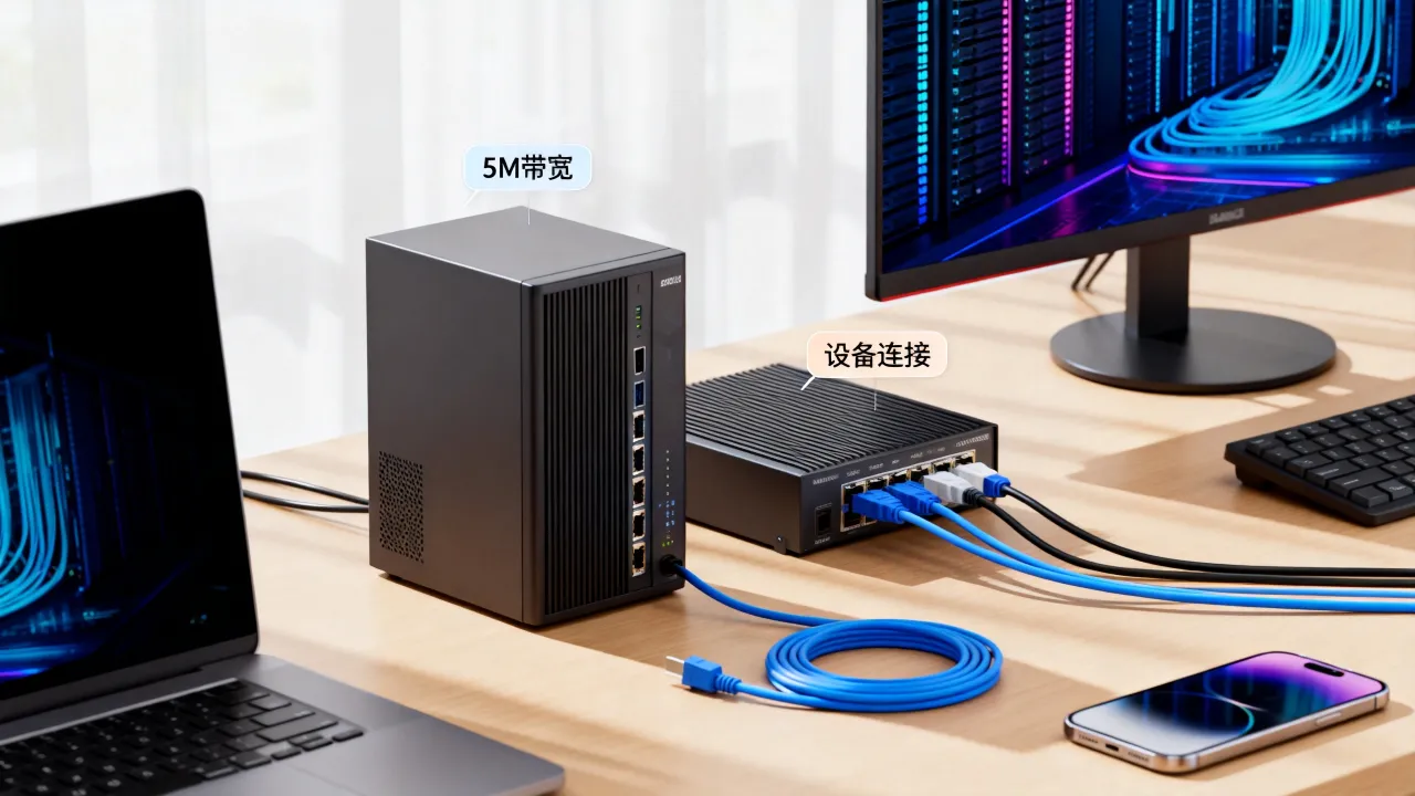 5m宽带服务器可以支持多少人，带宽不够用怎么办？