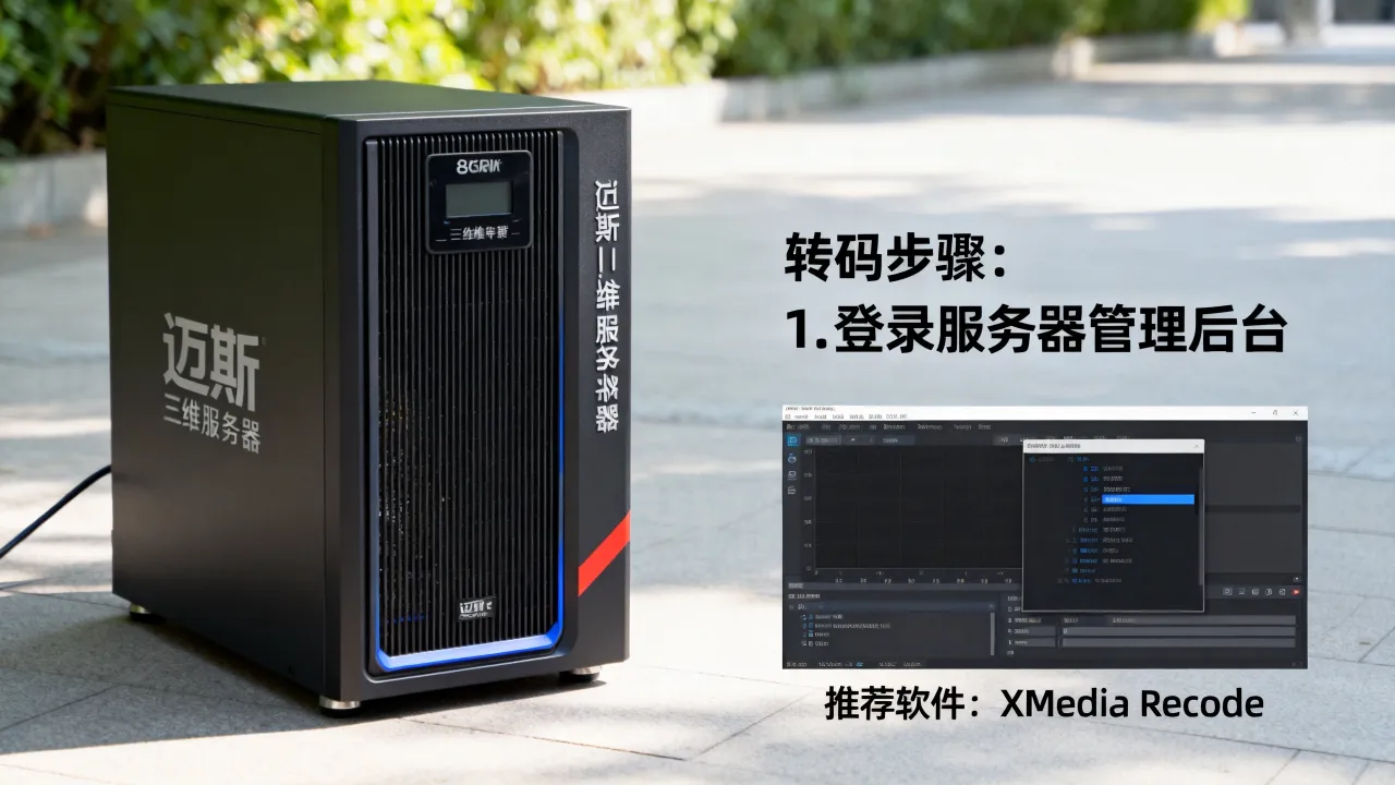 迈斯三维服务器怎么转码？服务器转码用什么软件好