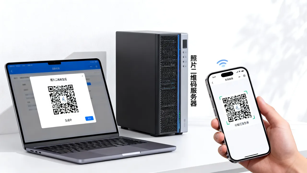 照片二维码怎么生成并存储到服务器？，照片二维码服务器是什么
