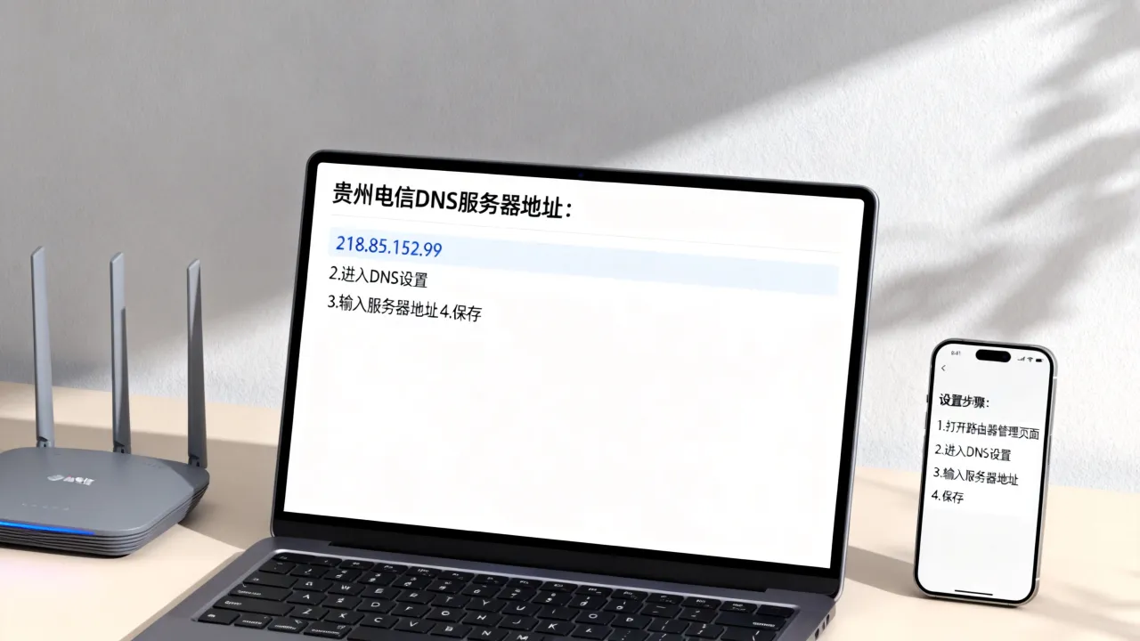 贵州电信宽带dns的服务器地址是多少？电信dns怎么设置？