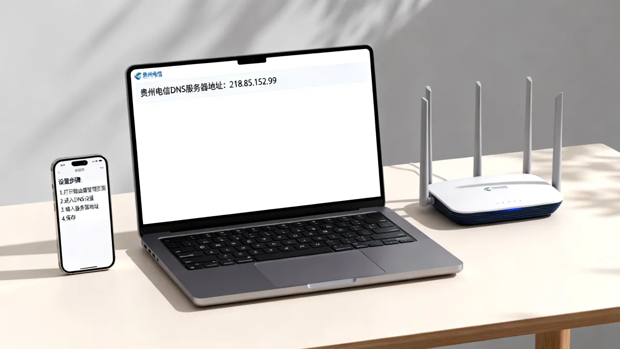 贵州电信宽带dns的服务器地址是多少？电信dns怎么设置？