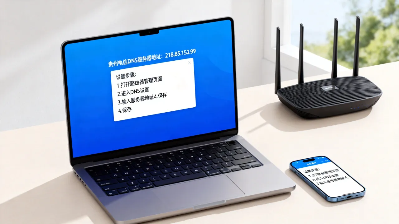 贵州电信宽带dns的服务器地址是多少？电信dns怎么设置？