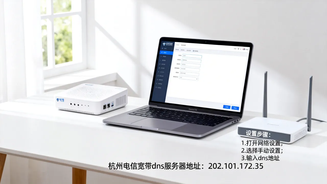 杭州电信宽带dns的服务器地址是多少，电信宽带dns怎么设置？