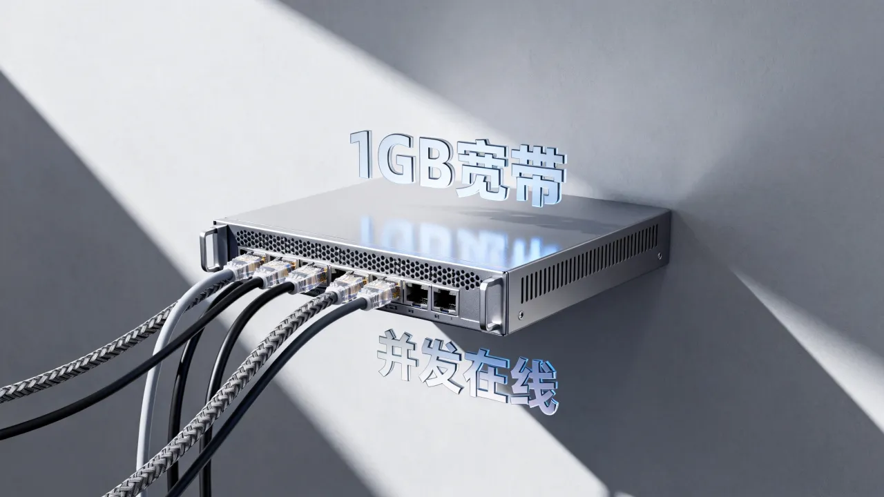服务器1gb宽带可以承受多少人？1g带宽能支持多少并发在线