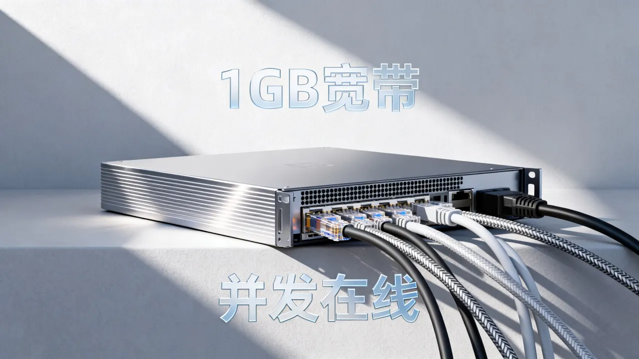 服务器1gb宽带可以承受多少人？1g带宽能支持多少并发在线