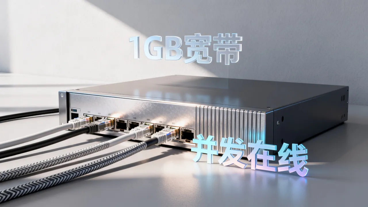 服务器1gb宽带可以承受多少人？1g带宽能支持多少并发在线