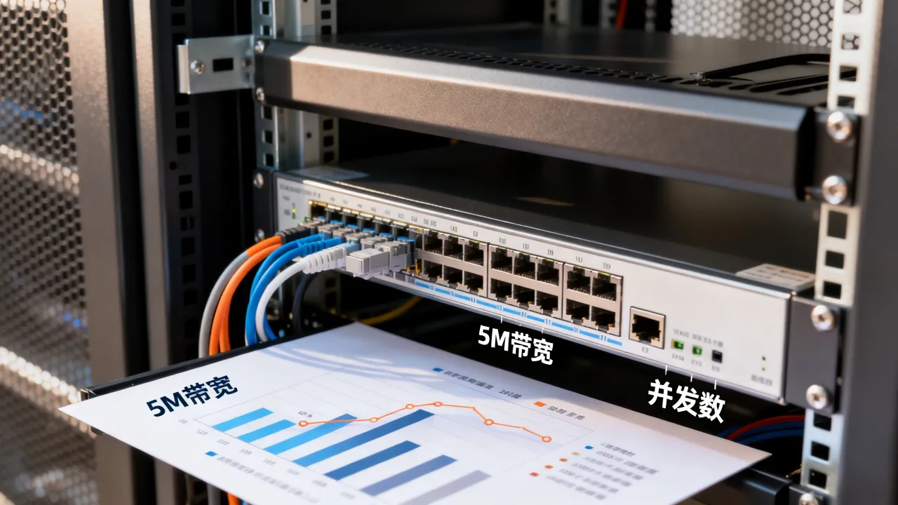 服务器5m宽带可以同时多少人，5m带宽能支持多少并发